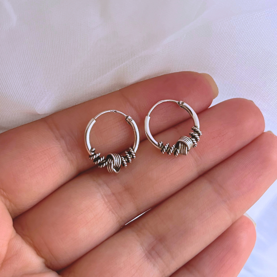 ARGOLLAS BALI ENVEJECIDAS 14 MM