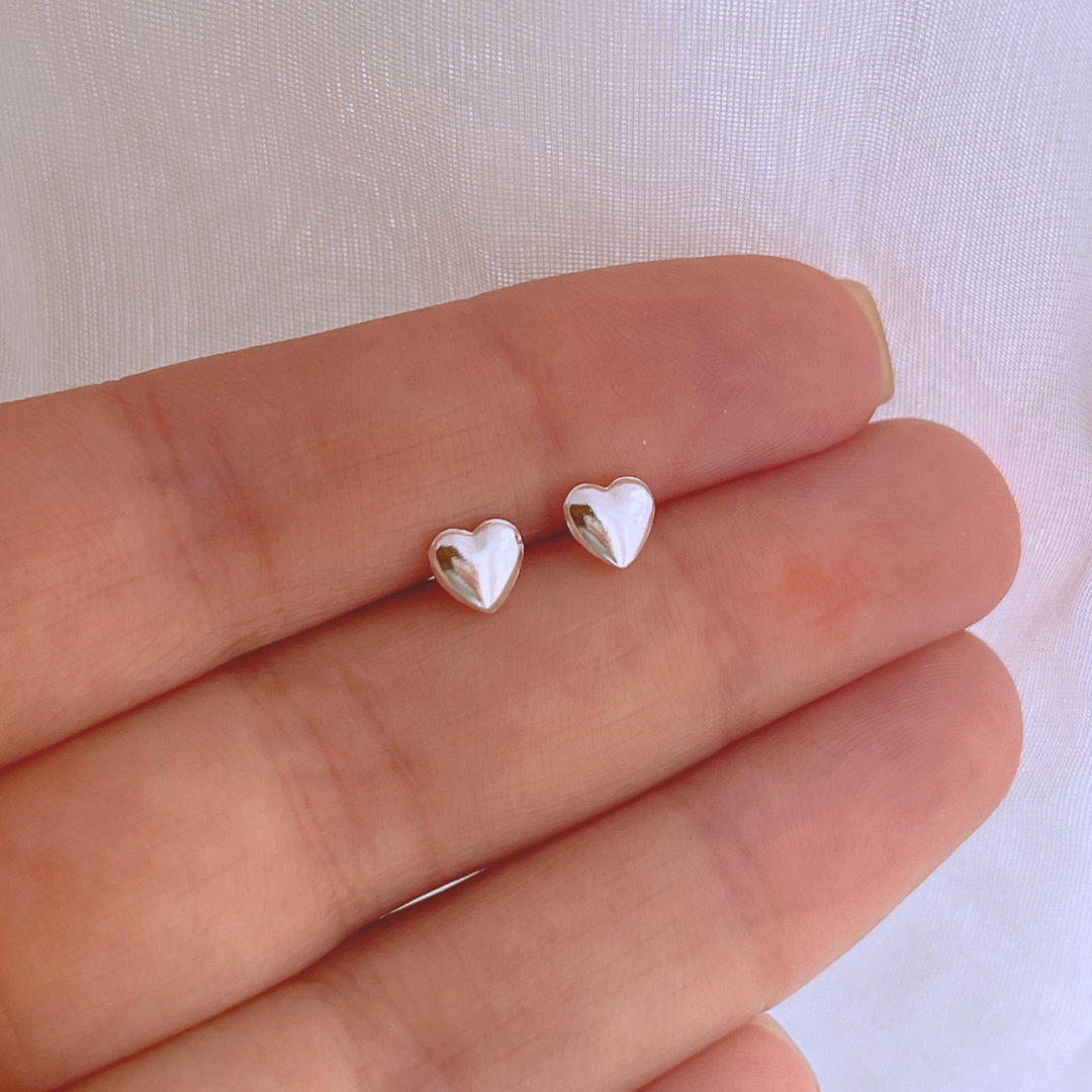 AROS MINI CORAZÓN LISO