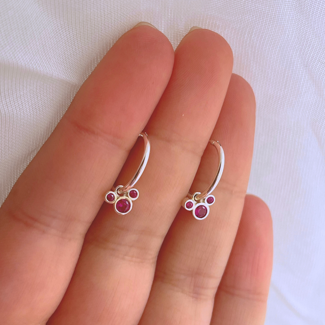 ARGOLLAS MICKEY CIRCONES MAGENTA _ 14 MM
