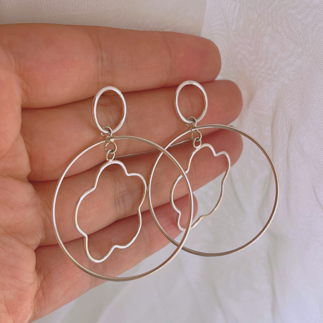 AROS CÍRCULOS Y FLOR