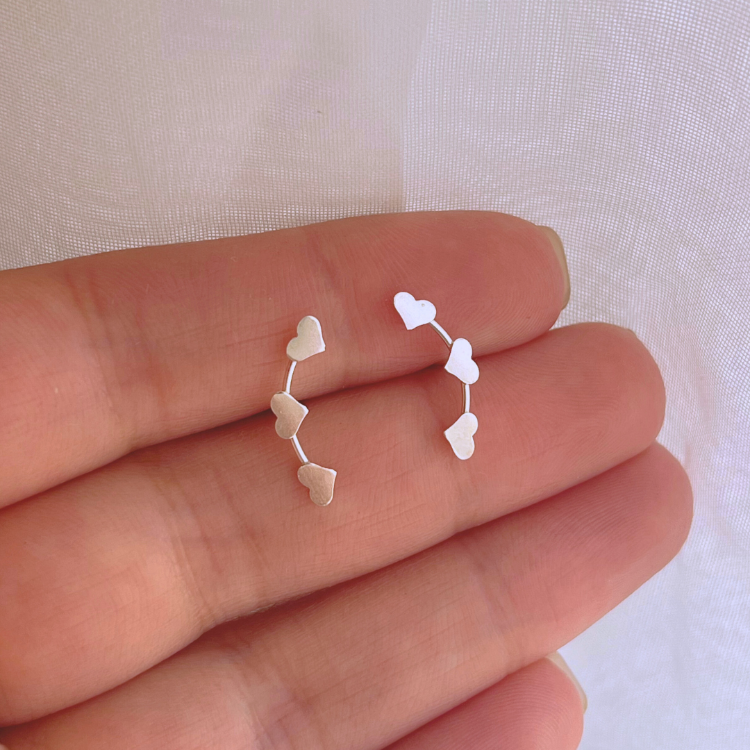 AROS TRÍO DE CORAZONES LISOS