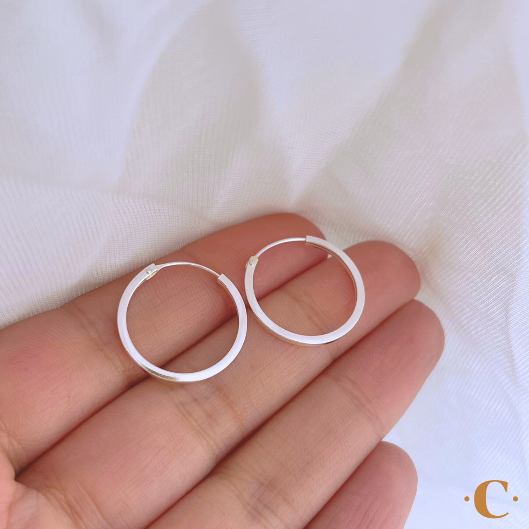 ARGOLLAS LISAS CORTE CUADRADO