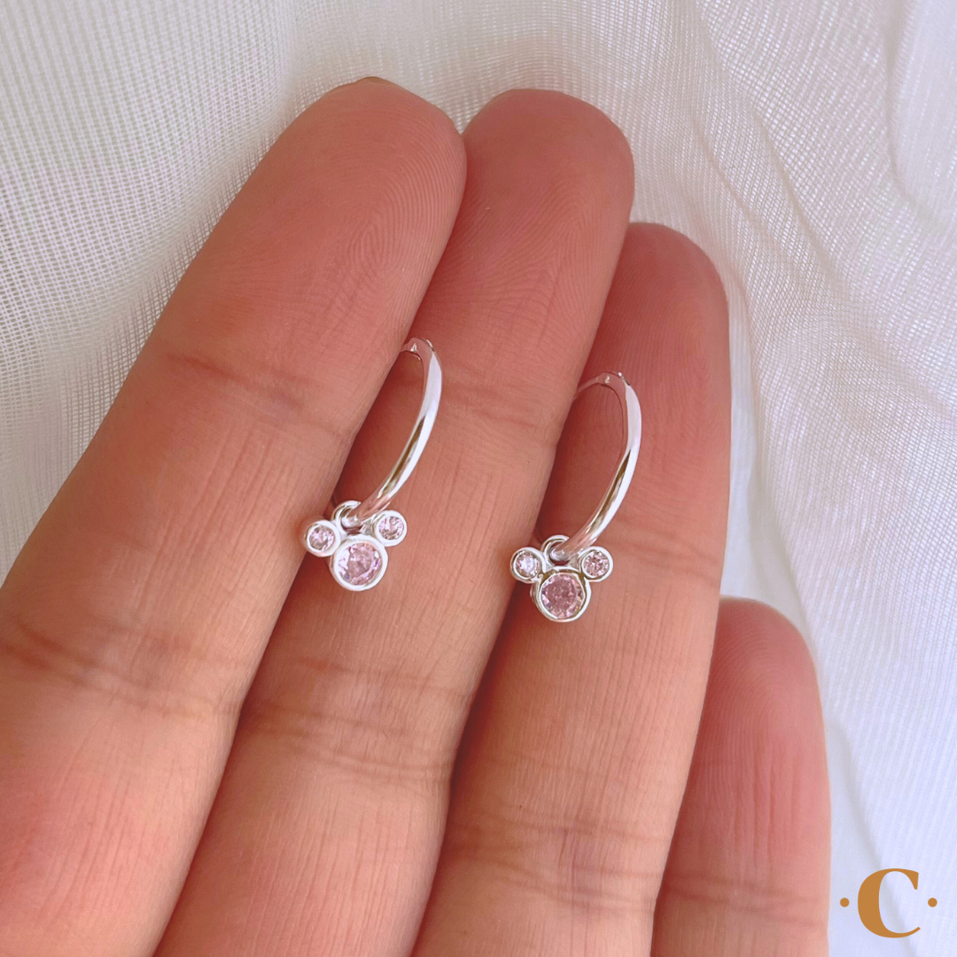 ARGOLLAS MICKEY CIRCÓN ROSA