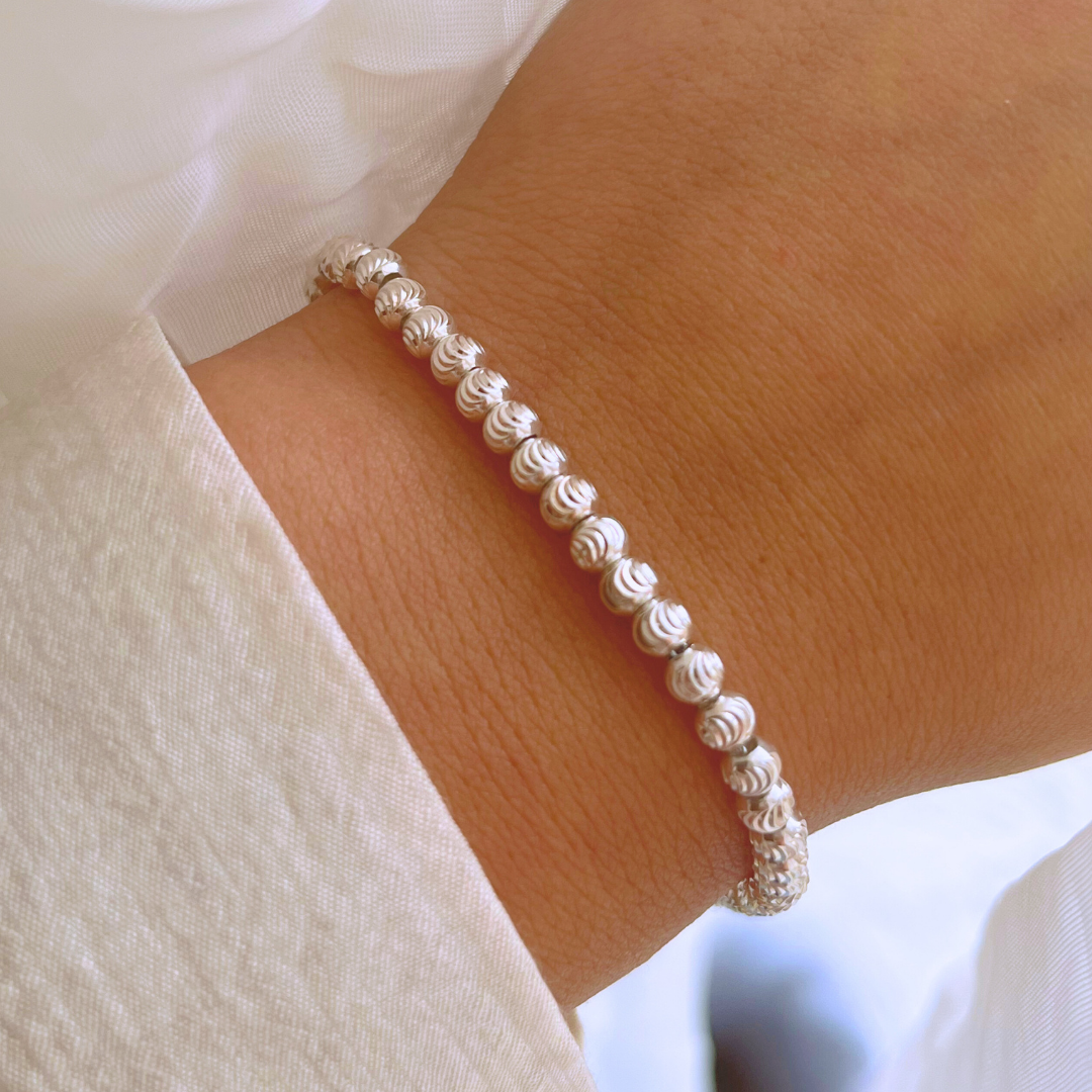 PULSERA ESFERAS FACETADAS