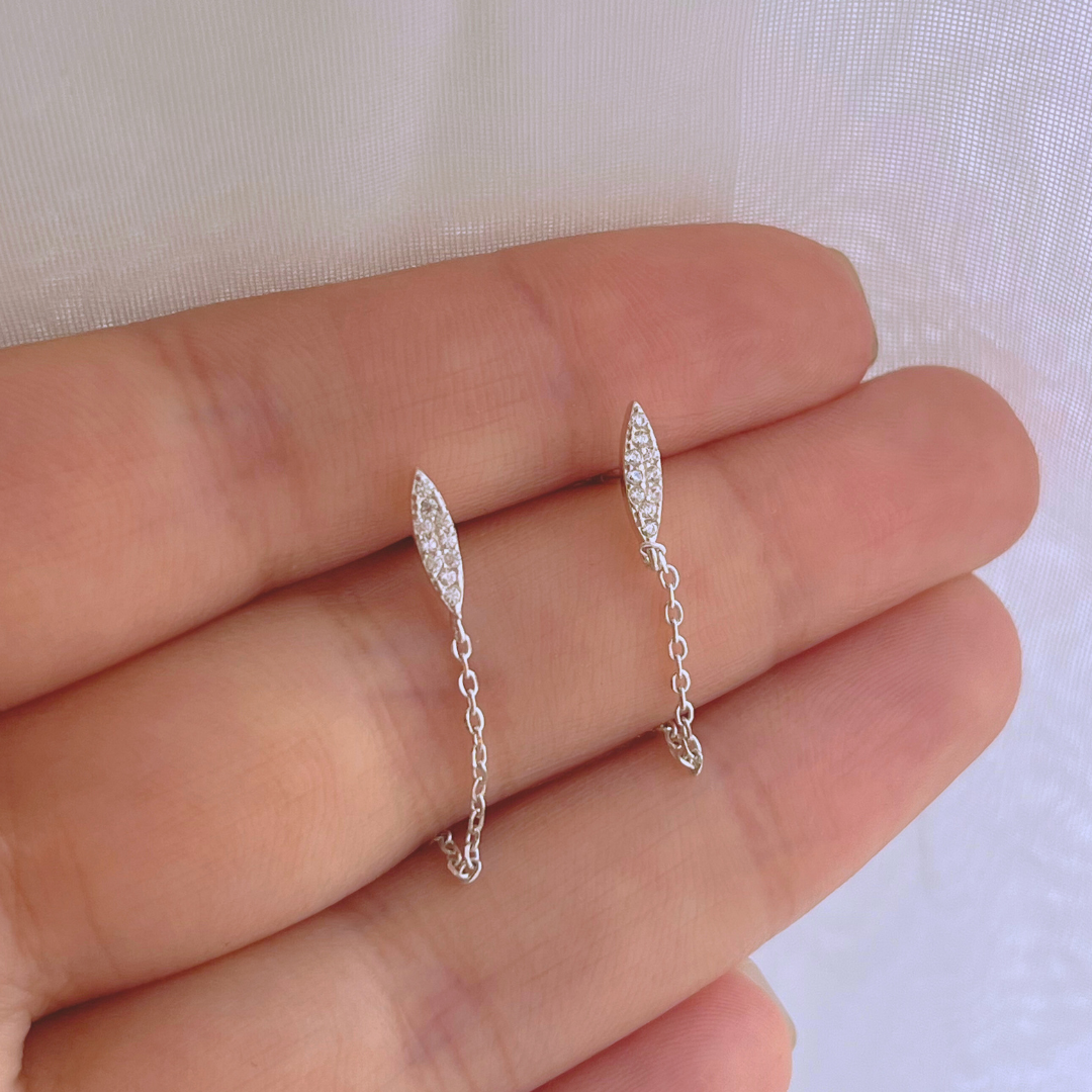 AROS PEPITA CIRCONES Y CADENA