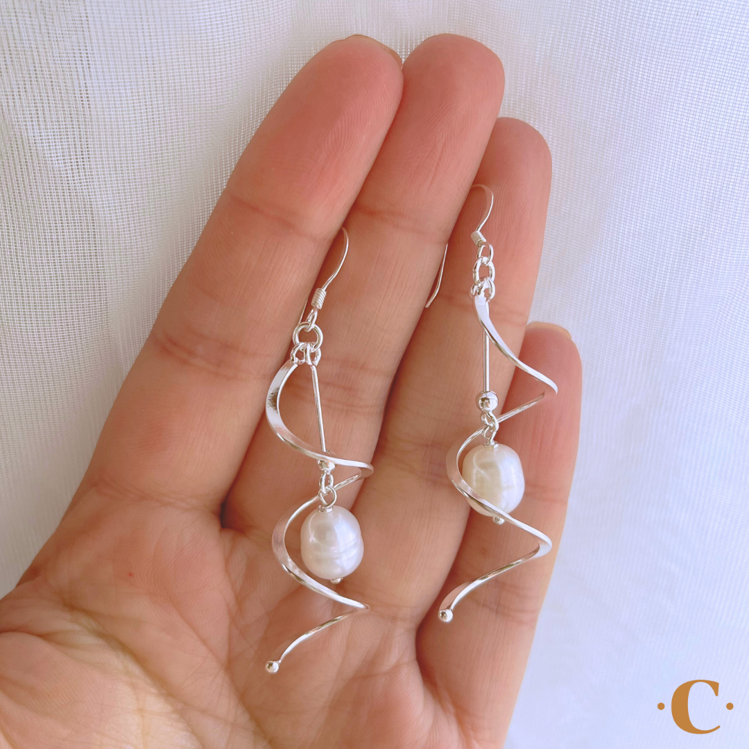 AROS LARGOS ESPIRAL Y PERLA