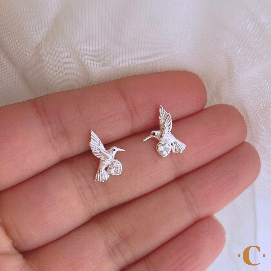 AROS COLIBRÍ CORAZÓN CIRCÓN