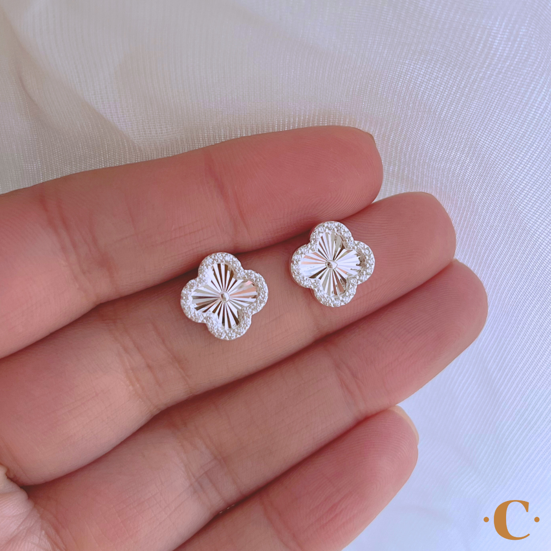 AROS TRÉBOL FACETADOS CON CIRCONES