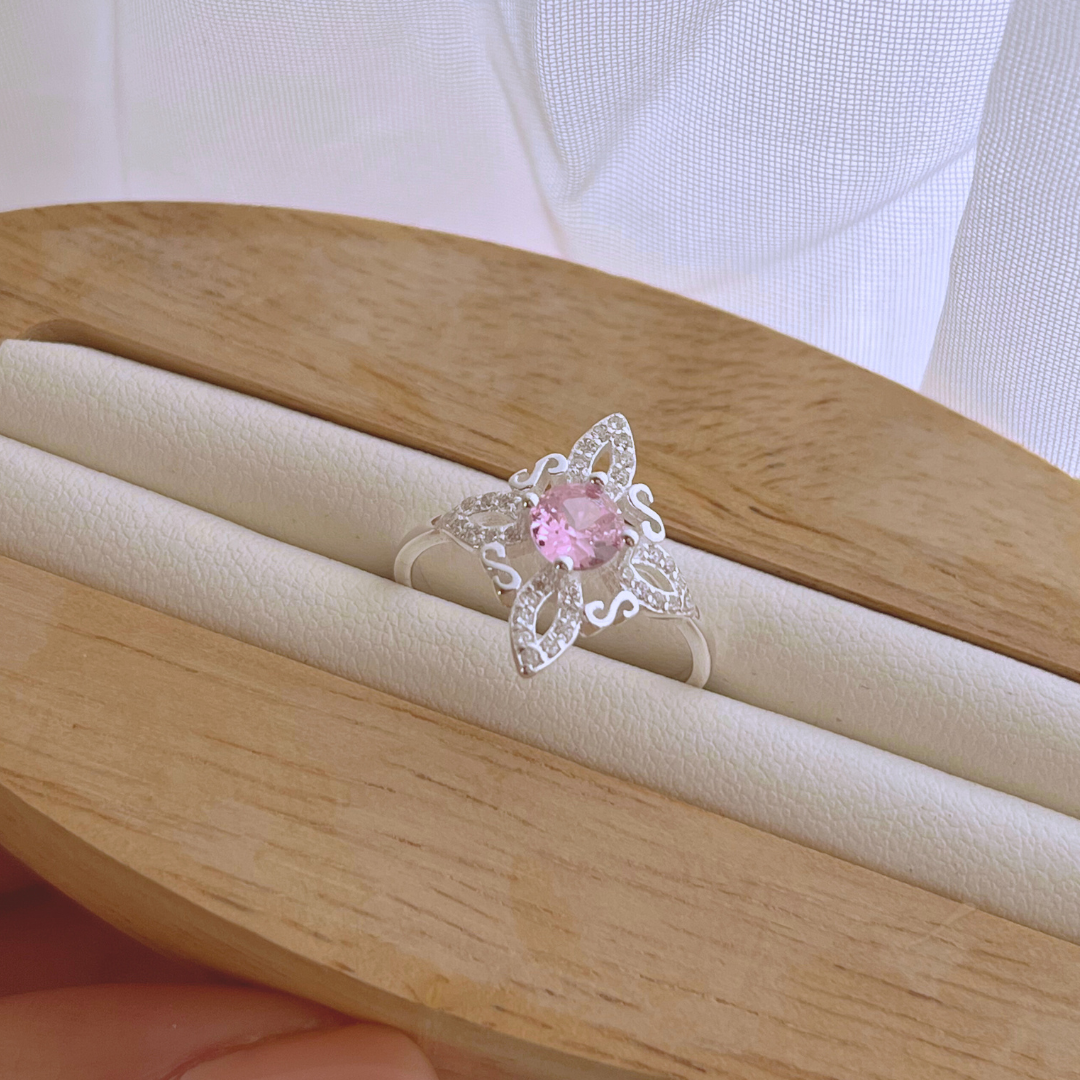 ANILLO NUDO DE BRUJA CIRCÓN ROSA FRANCIA