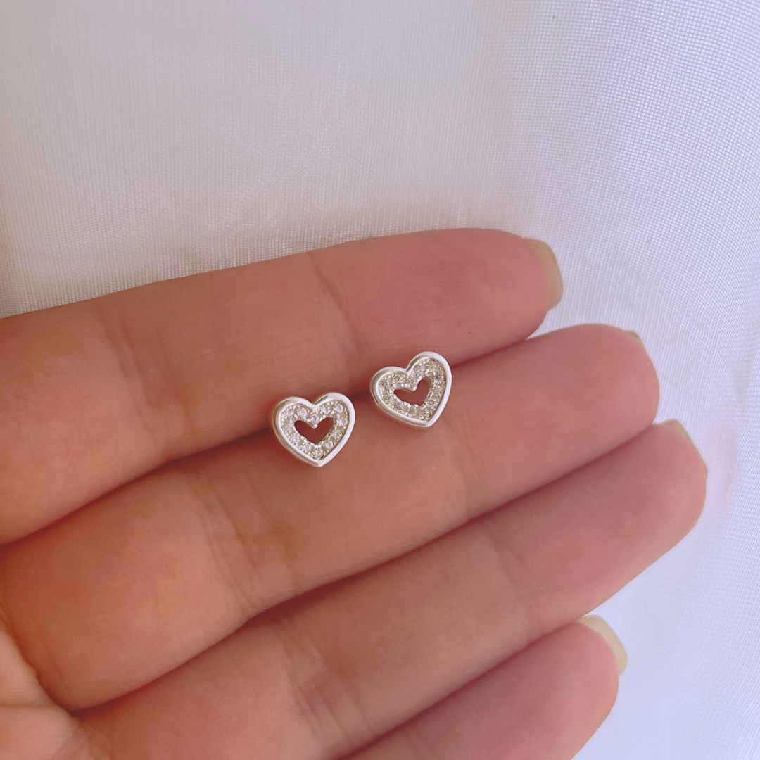 AROS CORAZÓN CIRCONES