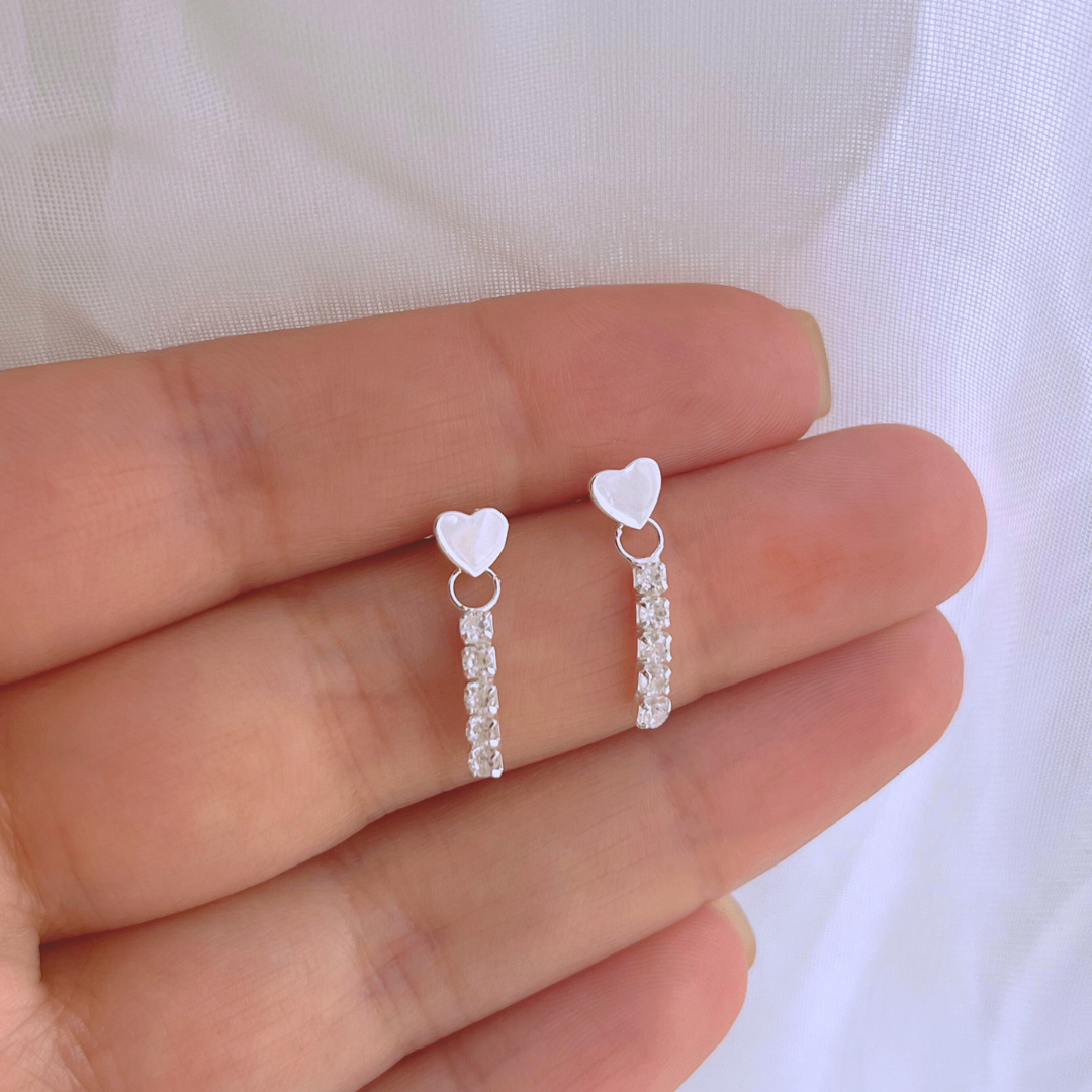 AROS CORAZÓN LISO Y CIRCONES