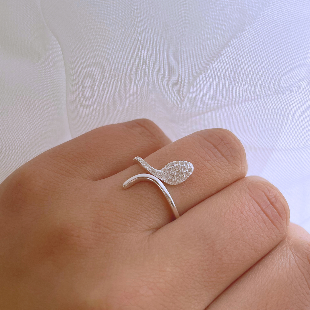 ANILLO SERPIENTE CIRCONES