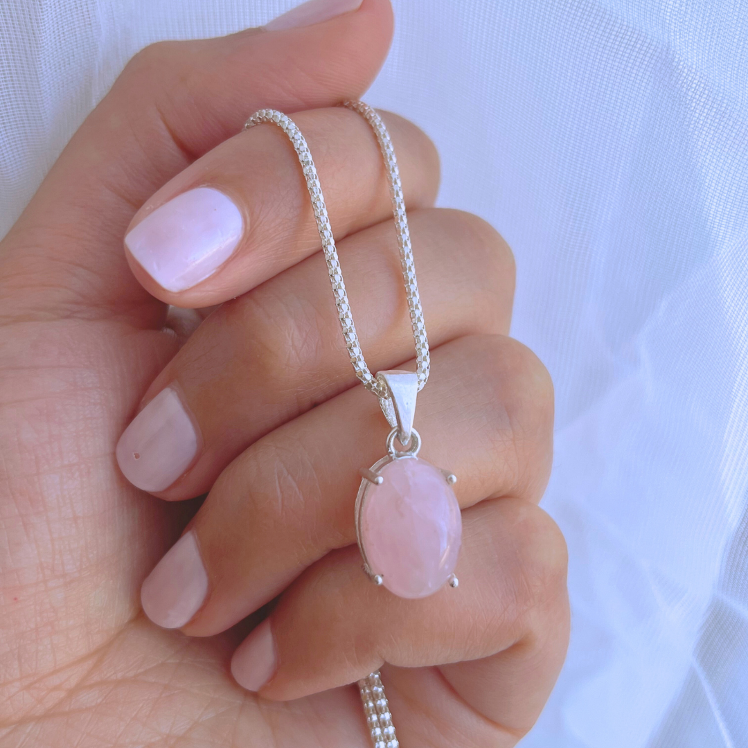 COLLAR PIEDRA CUARZO ROSA
