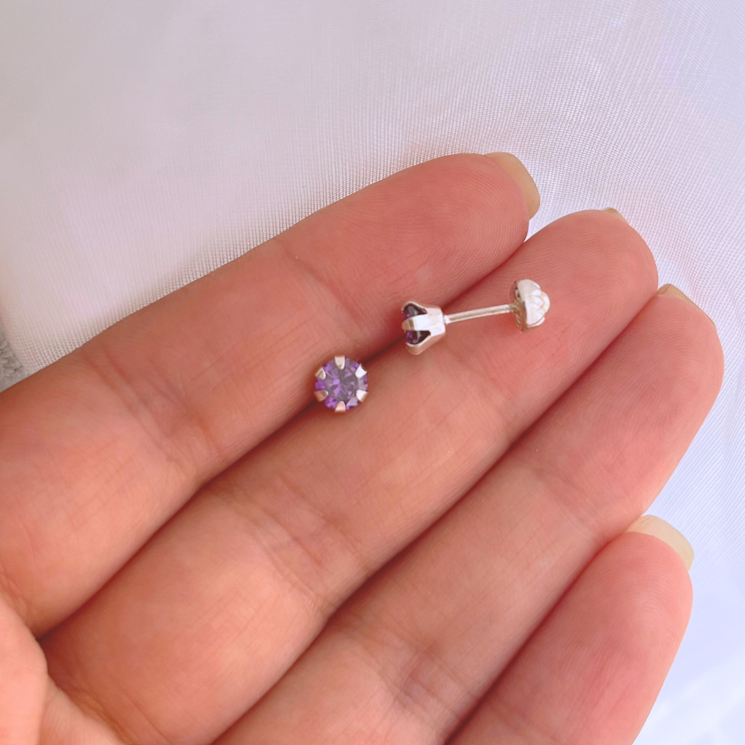 AROS CON TOPE CIRCÓN AMATISTA