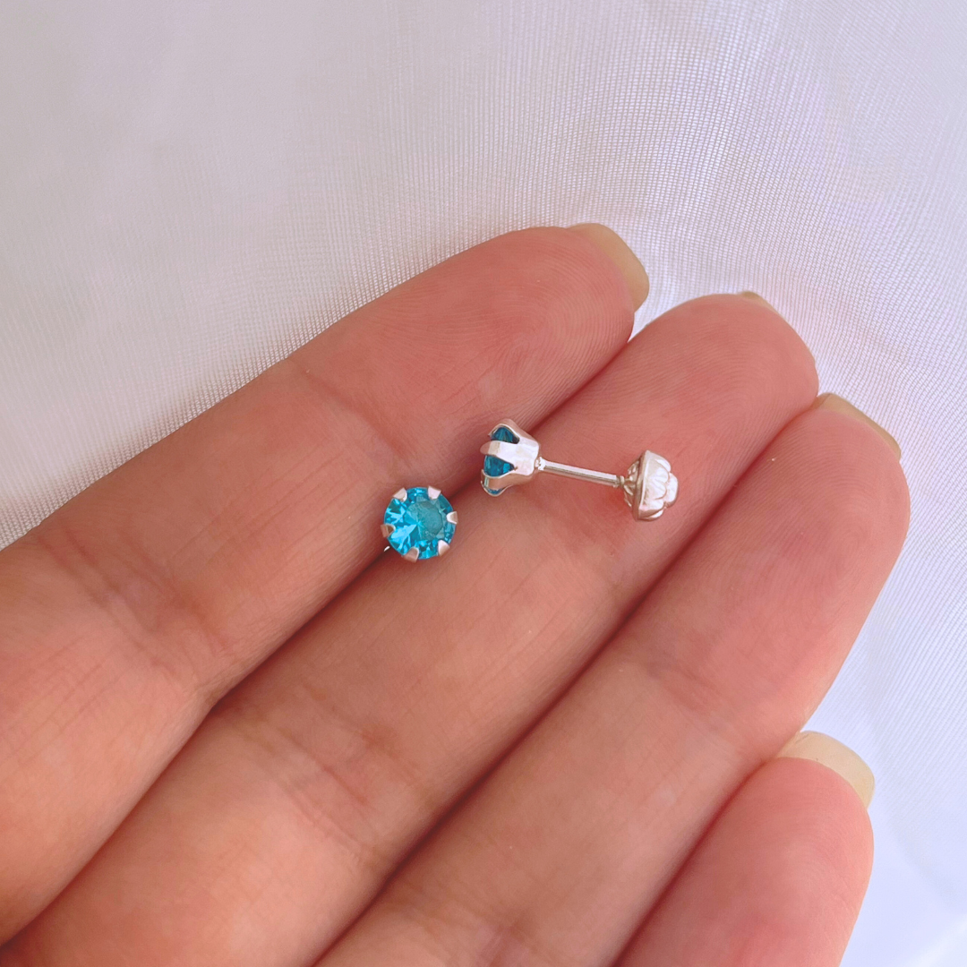 AROS CON TOPE CIRCÓN AGUA MARINA