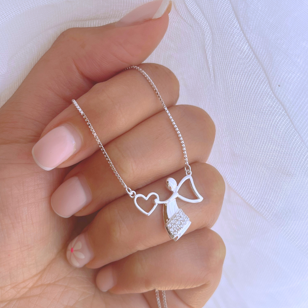 COLLAR ÁNGEL CORAZÓN CIRCÓN