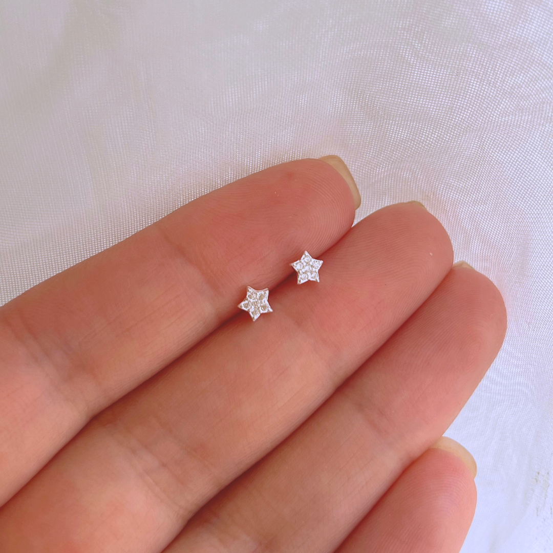 AROS MINI ESTRELLA CIRCONES