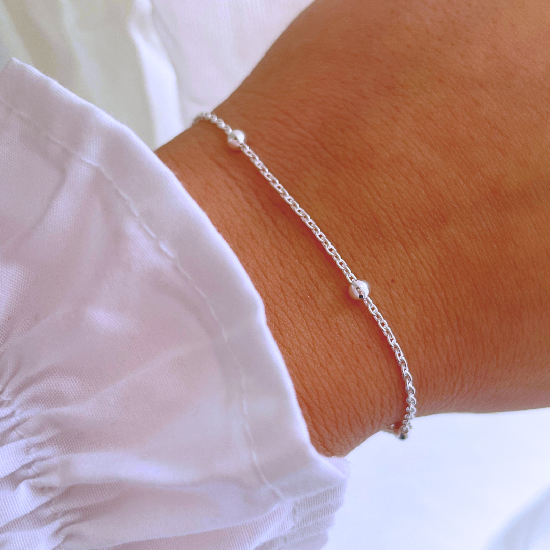 PULSERA TRADICIONAL ESFERAS _ 18+2 CM