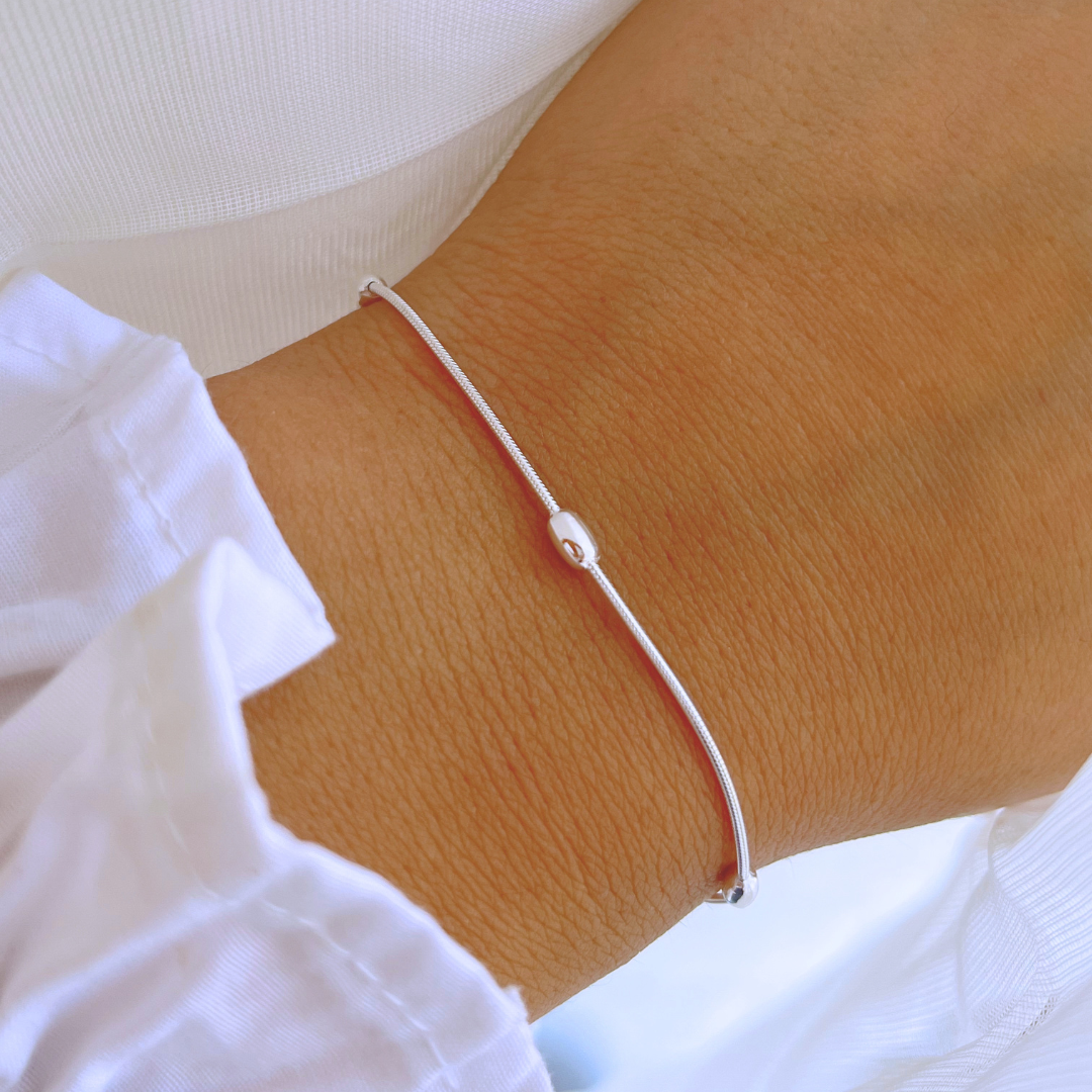 PULSERA COLA DE TOPO Y ÓVALOS