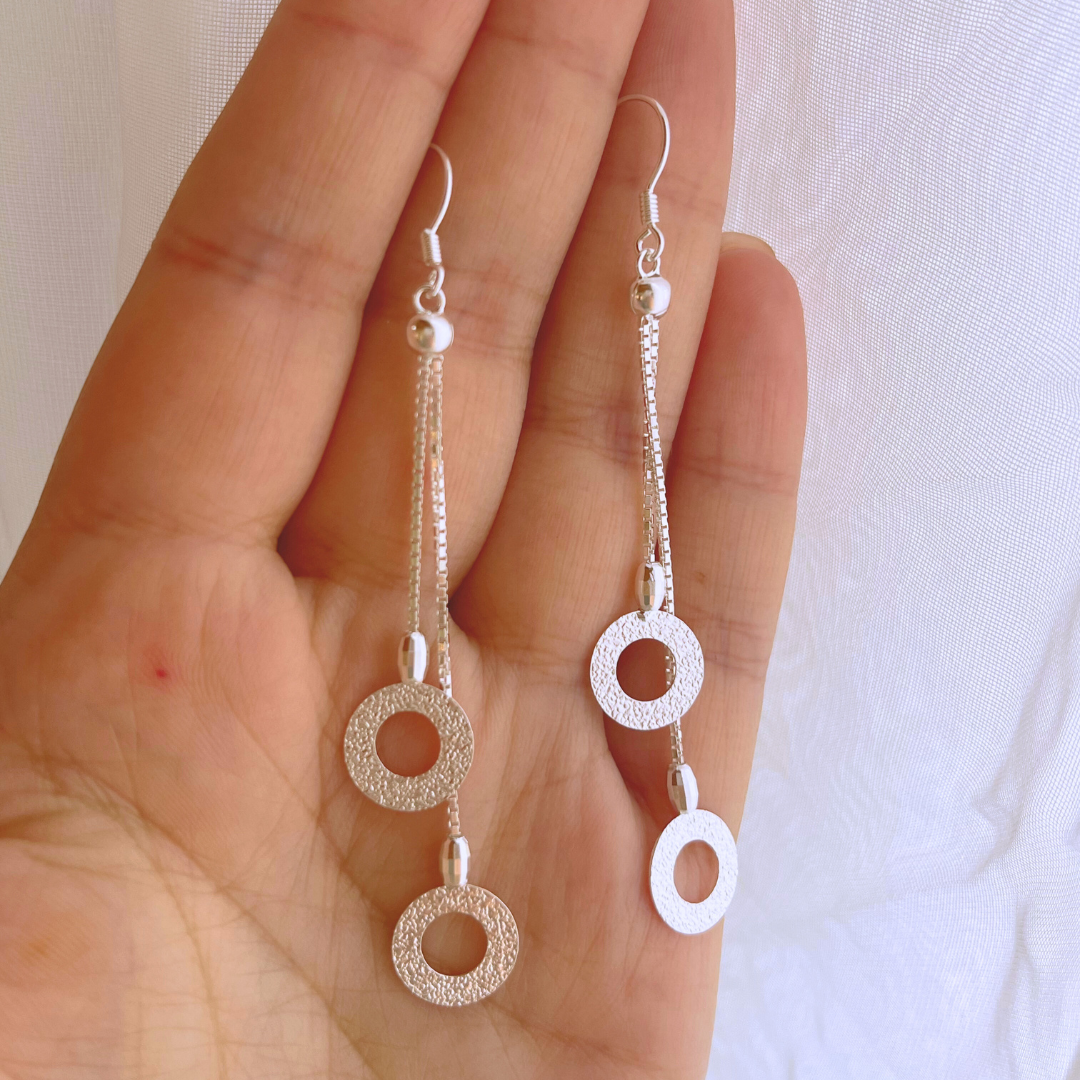 AROS LARGOS CADENAS Y CÍRCULOS FACETADOS