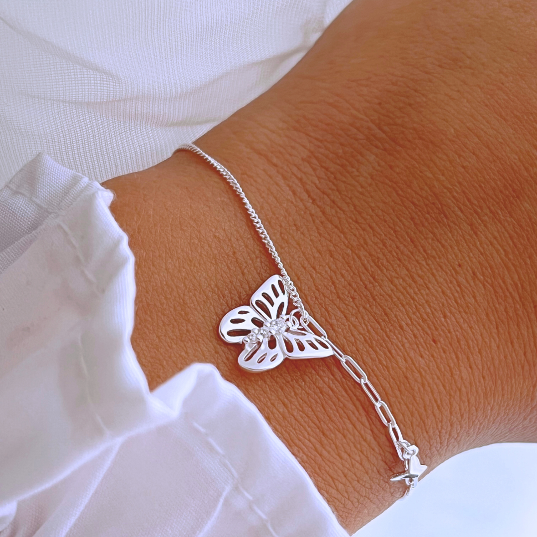 PULSERA MARIPOSA CIRCONES