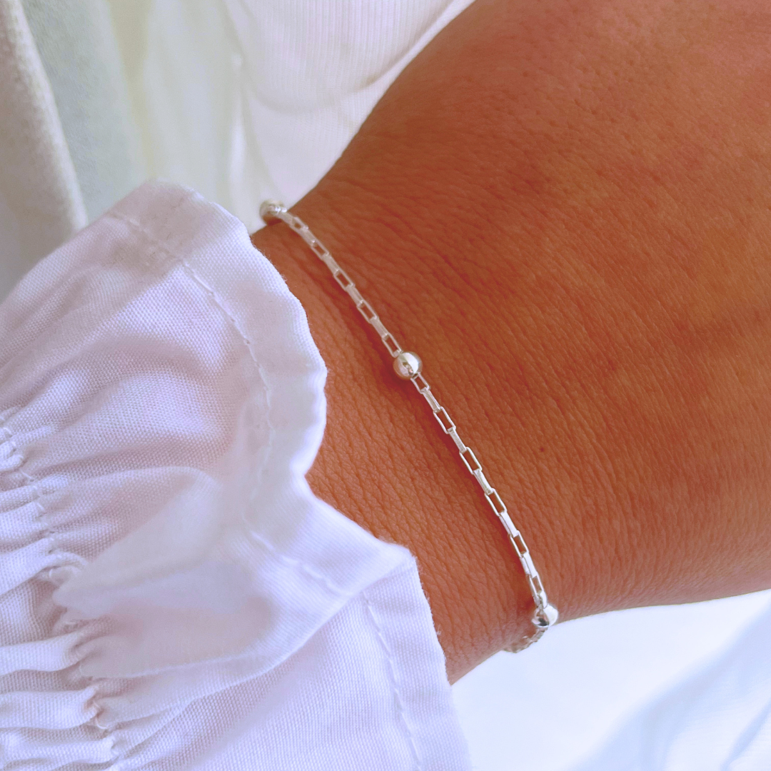 PULSERA TRADICIONAL ESFERAS _ 19+2 CM