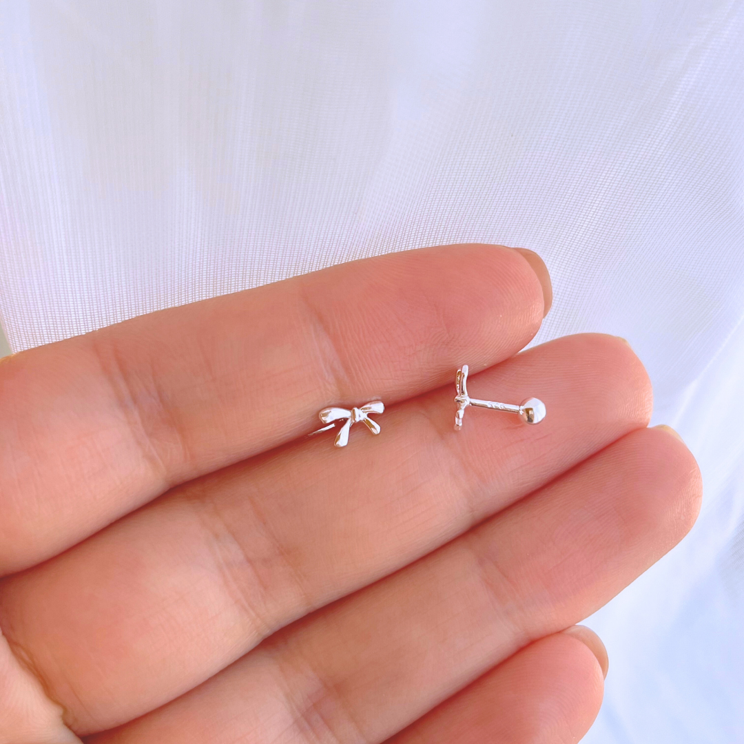 AROS CON TOPE MINI LAZO COQUETTE
