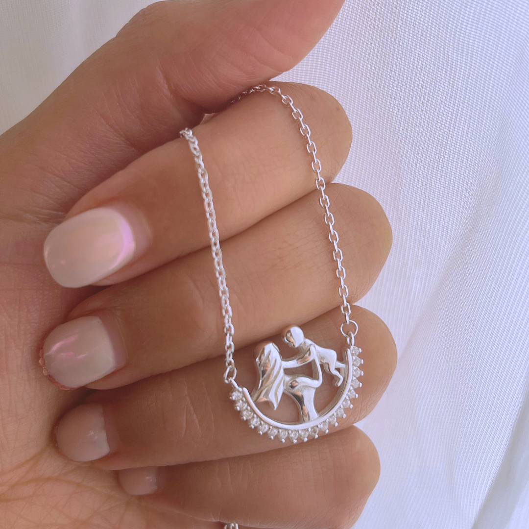 COLLAR MADRE E HIJ@ CIRCONES _ 42+2 CM