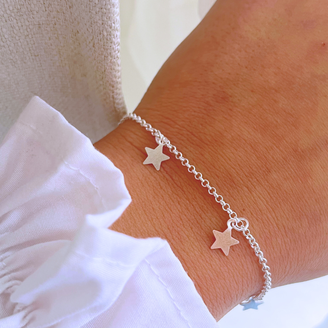 PULSERA CHICHES DE ESTRELLAS _ 19+3 CM