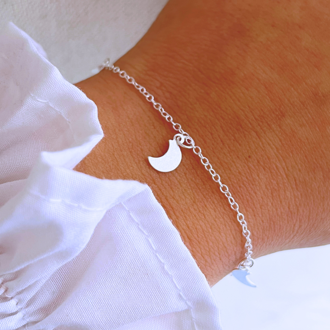 PULSERA CHICHES DE LUNAS _ 19+3 CM