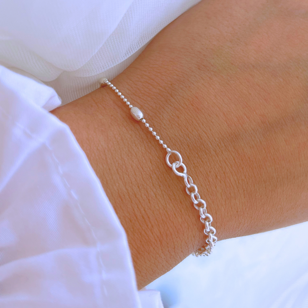 PULSERA BI CADENA