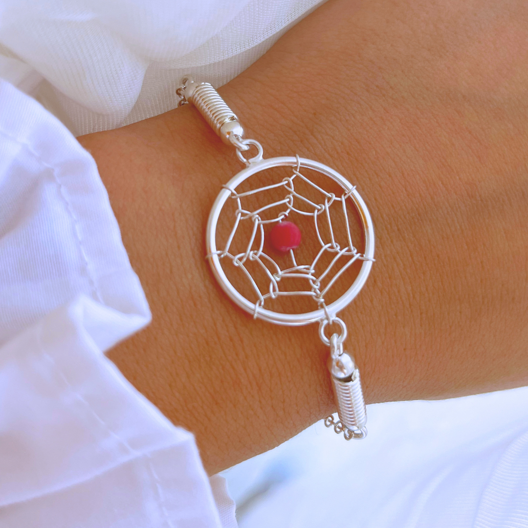 PULSERA ATRAPASUEÑOS ESFERA JADE