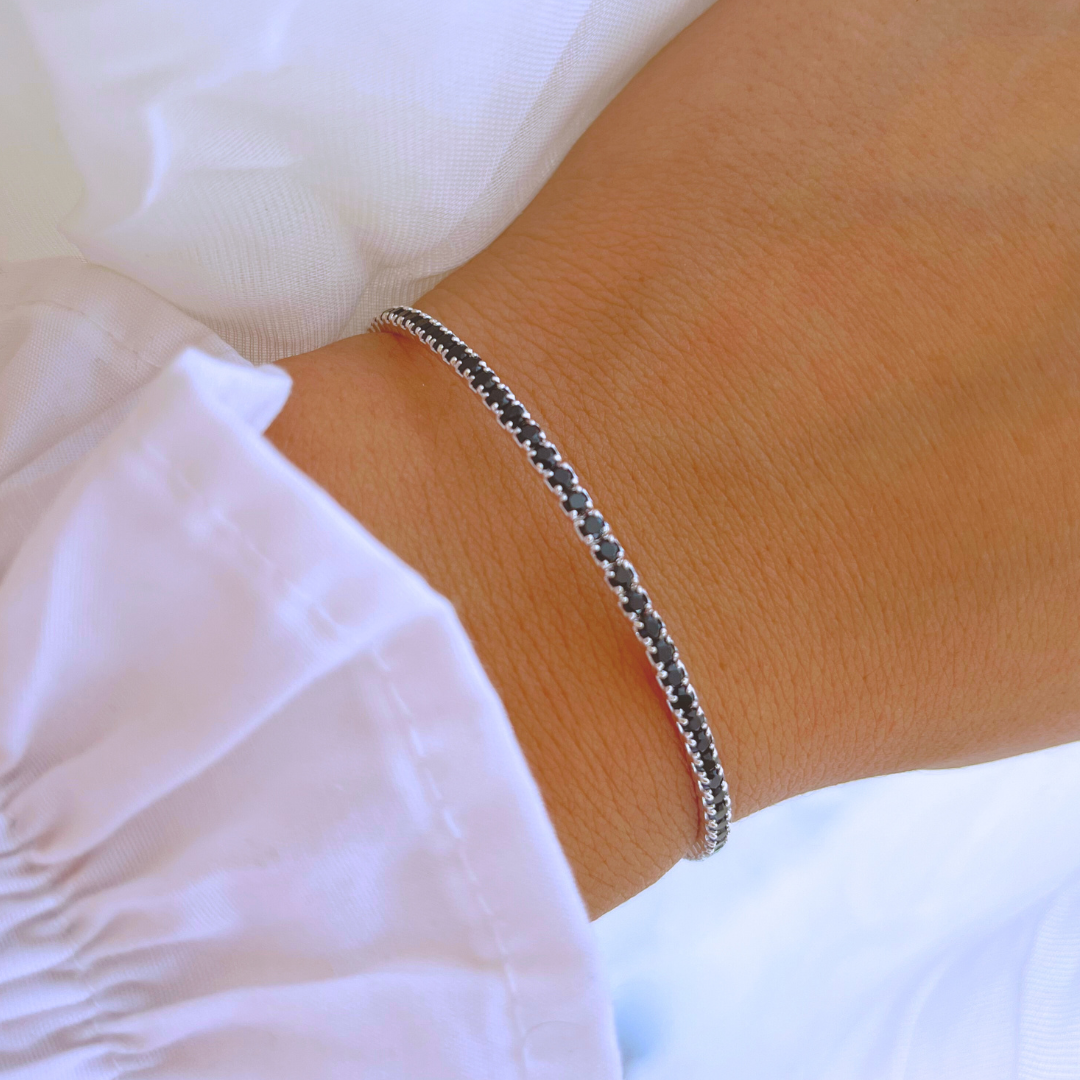 PULSERA CIRCONES ONIX