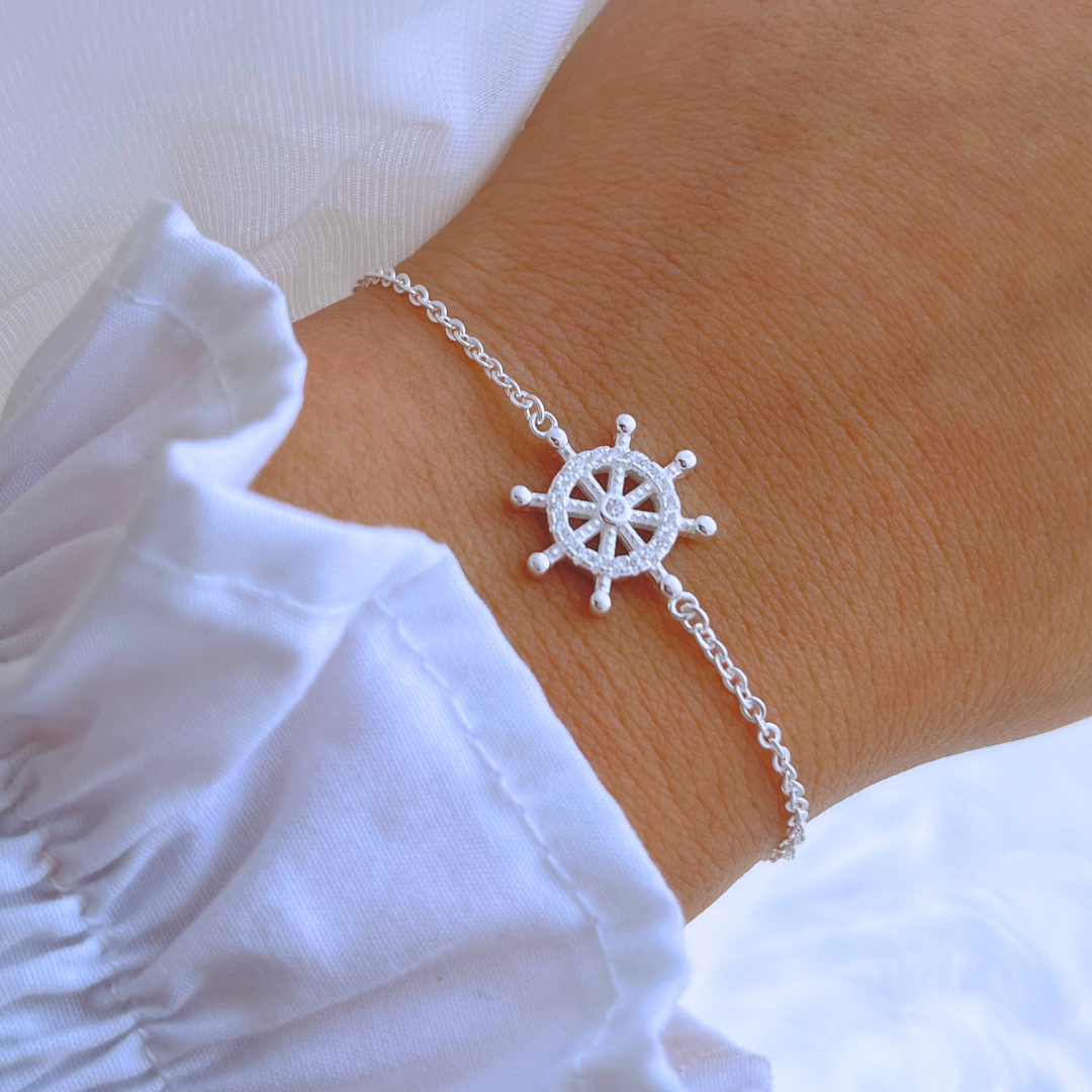 PULSERA TIMÓN CIRCONES