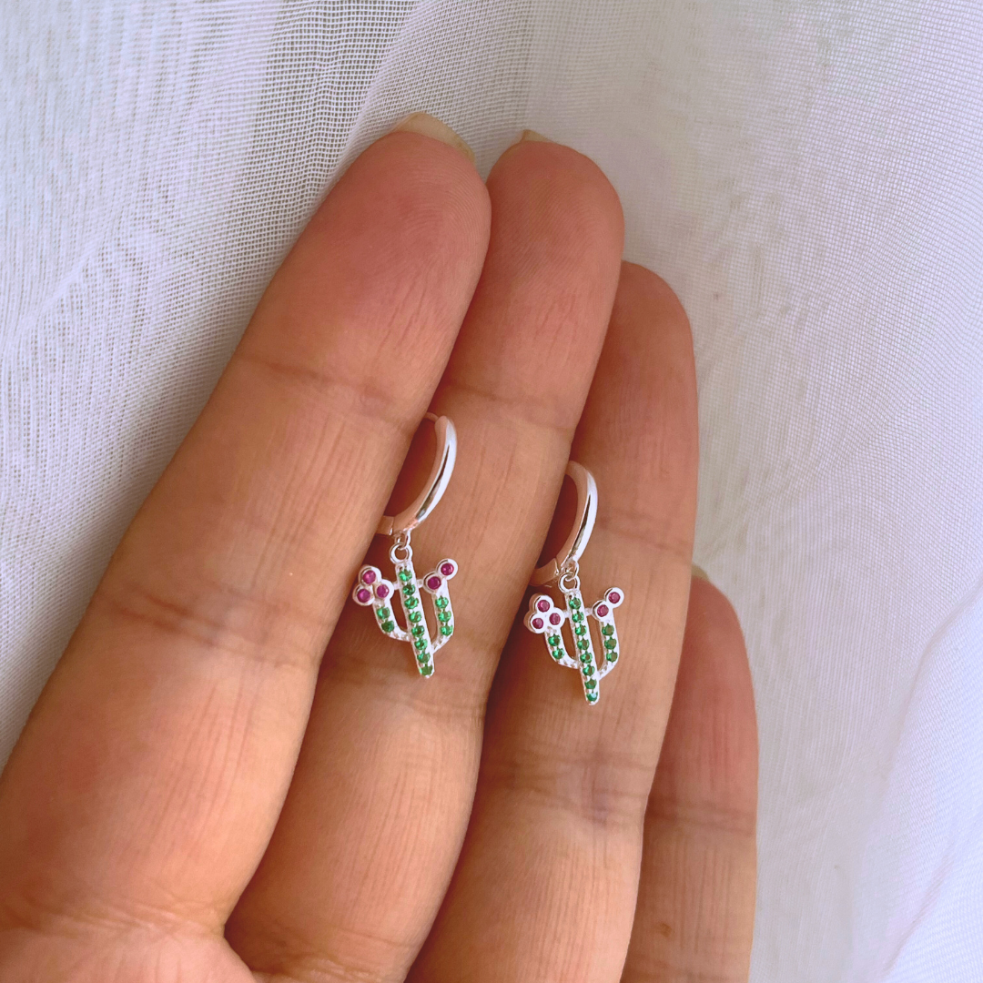 ARGOLLAS HUGGIE CACTUS CIRCONES 11 MM