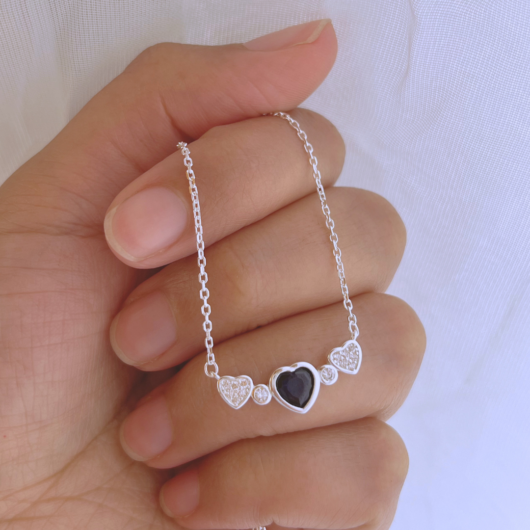 COLLAR CORAZONES CIRCONES