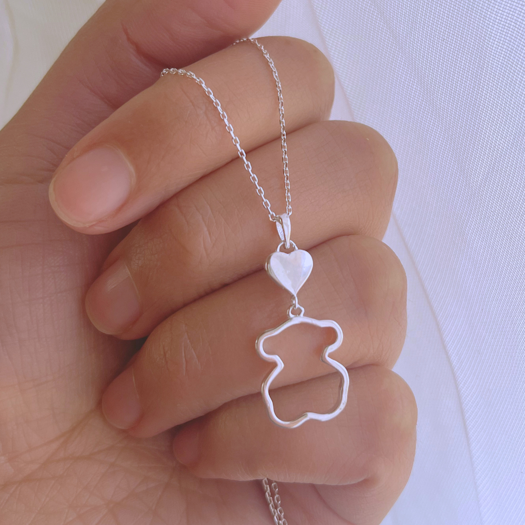 COLLAR OSITO Y CORAZÓN _43+3 CM