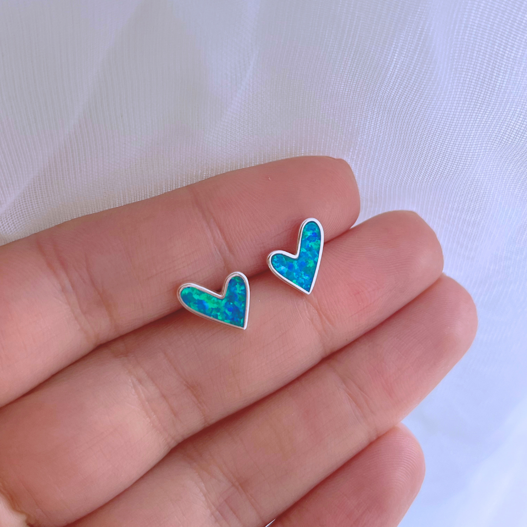 AROS CORAZÓN ÓPALO