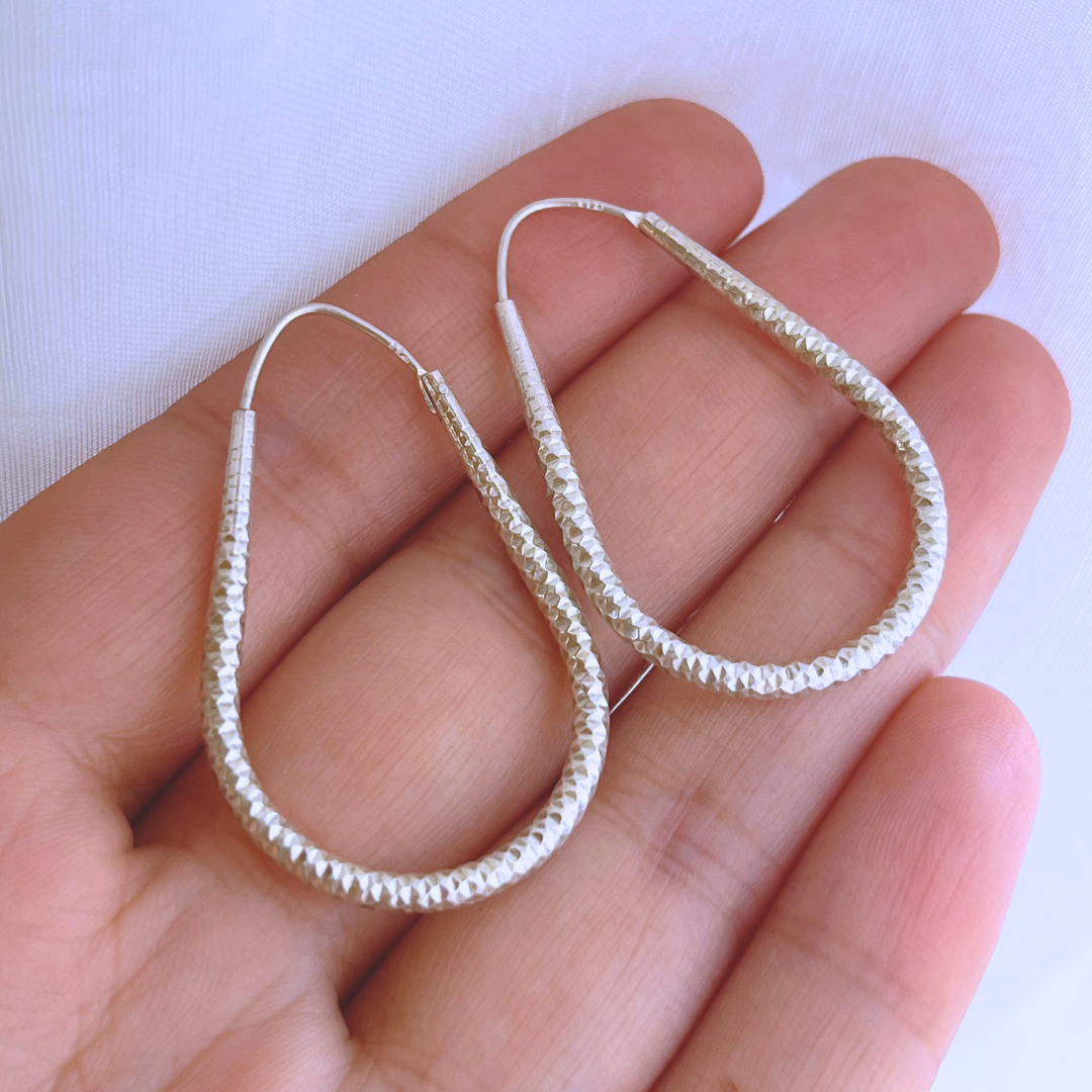 ARGOLLAS OVALADAS FACETADAS 25X40MM