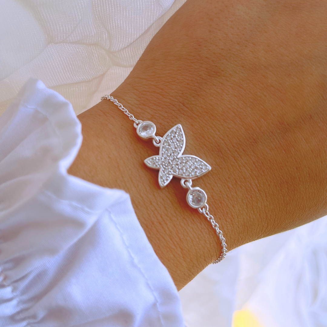 PULSERA MARIPOSA CIRCONES