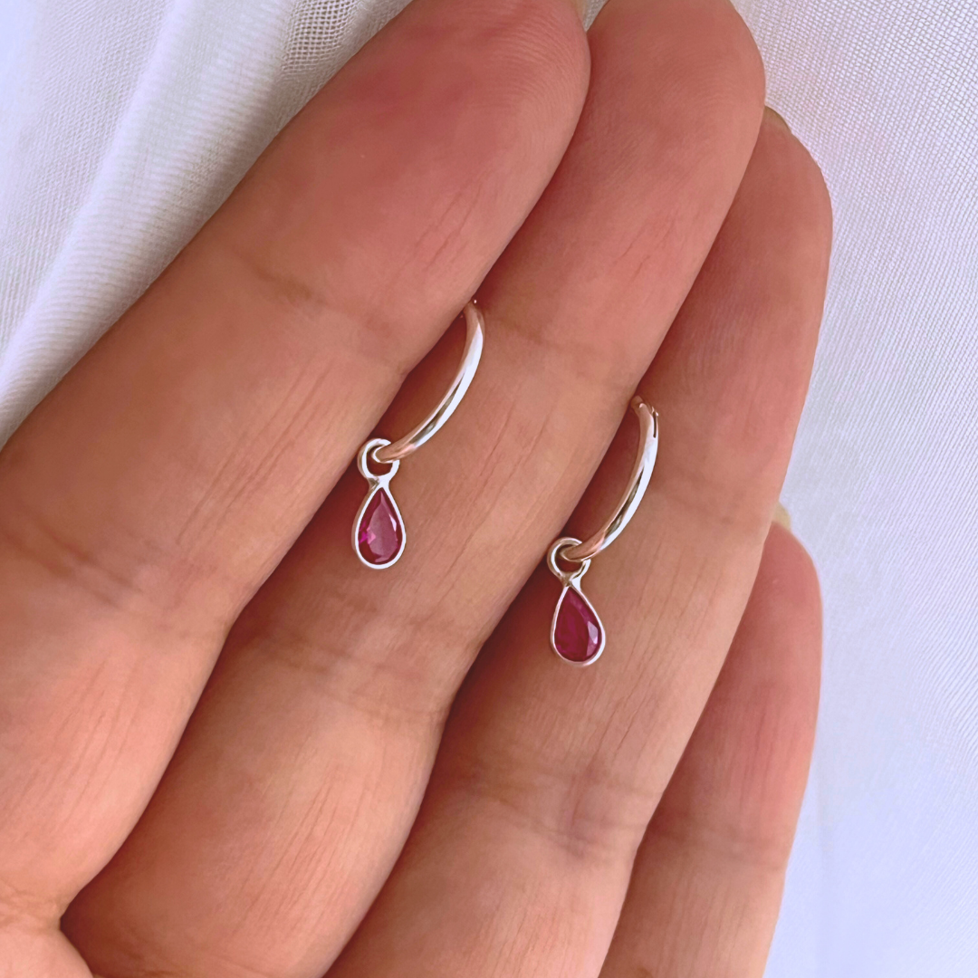 ARGOLLAS GOTA CIRCÓN MAGENTA 12 MM