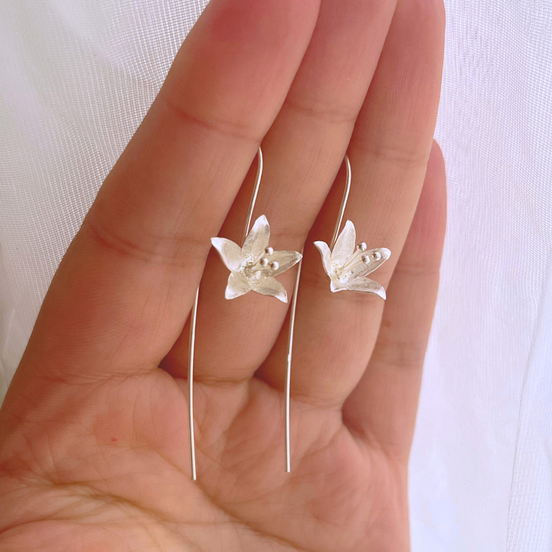 AROS LARGOS FLOR SATINADA