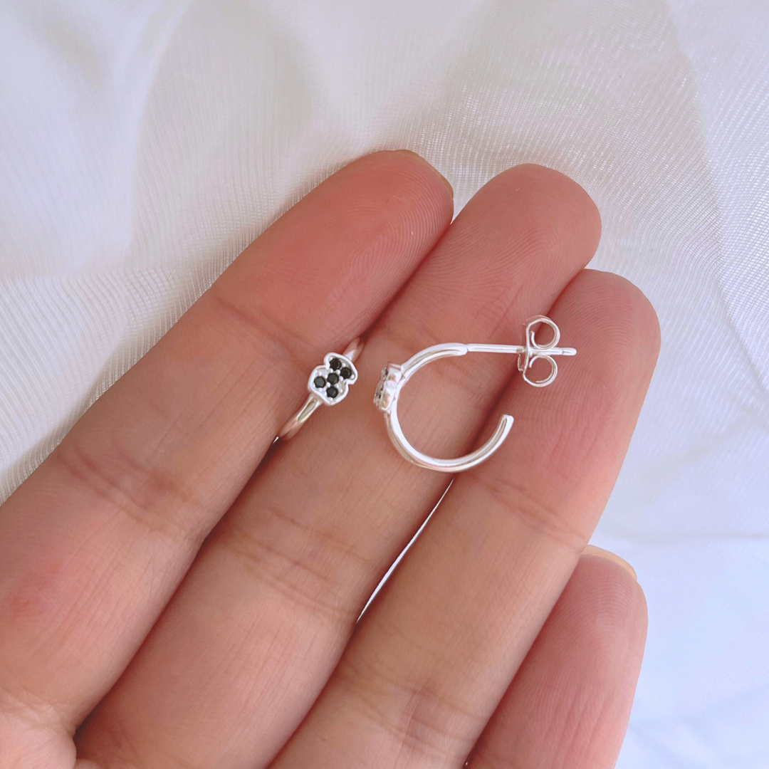SEMI ARGOLLAS OSITO CIRCONES ONIX
