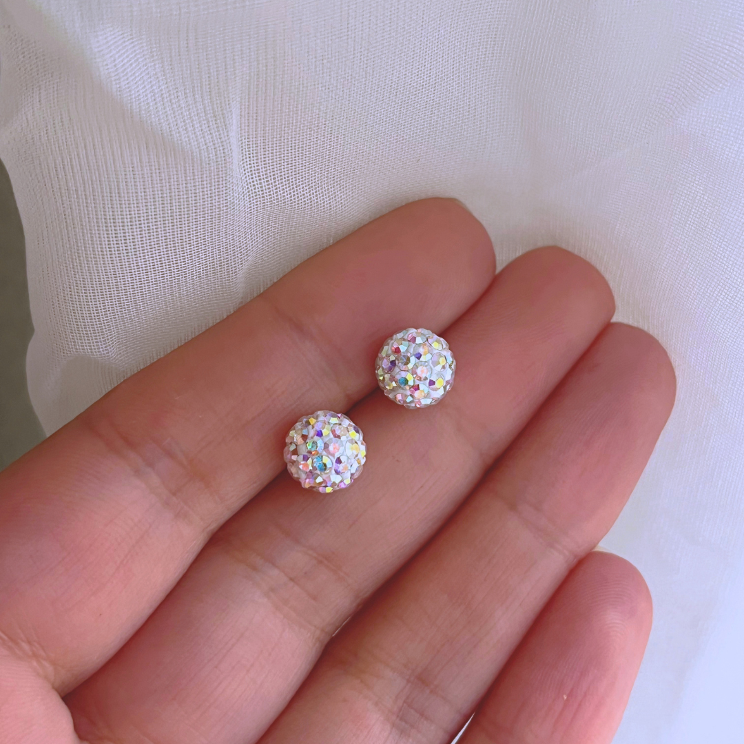 AROS STRASS MULTICOLOR 8 MM