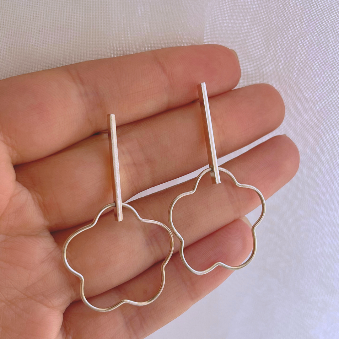 AROS LARGOS PALITO Y FLOR