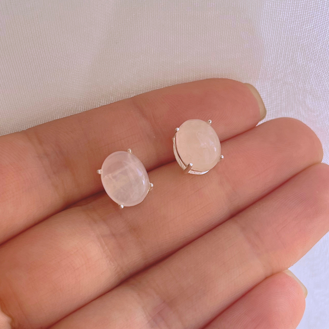 AROS OVALADOS CUARZO ROSA
