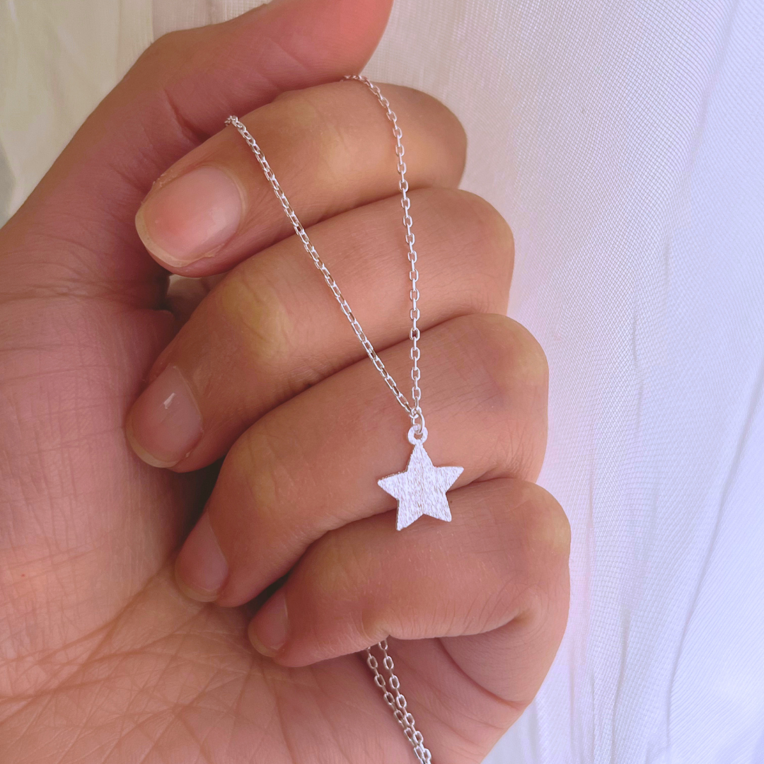COLLAR ESTRELLA SATINADA _ 45+3 CM