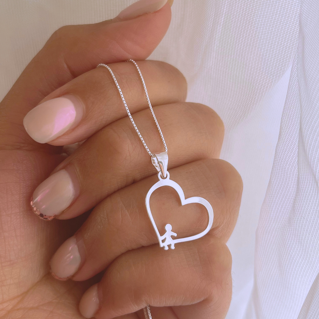 COLLAR CORAZÓN NIÑO _ 43+3 CM