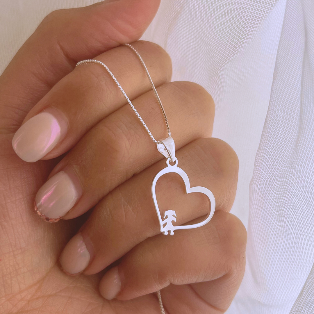 COLLAR CORAZÓN NIÑA _ 43+3 CM